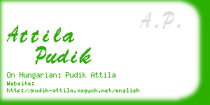 attila pudik business card